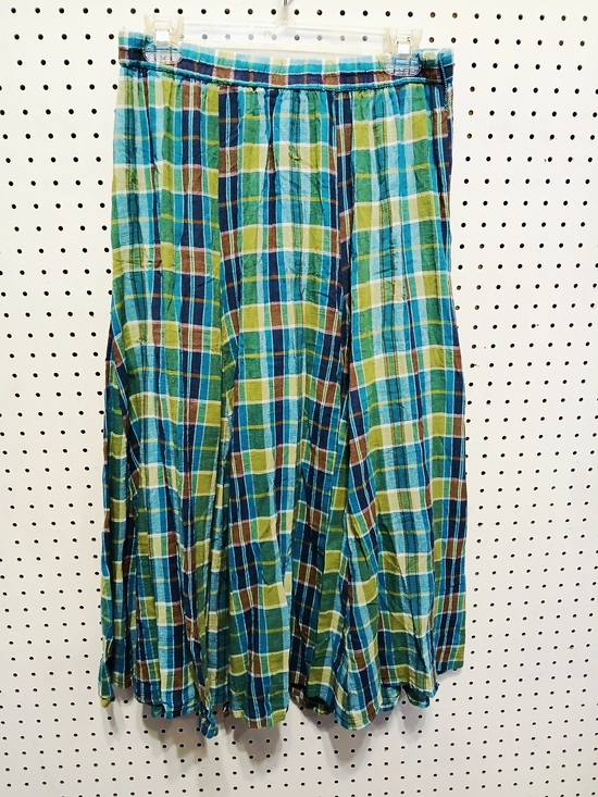 White Stag Dresses & Skirts - White Stag Plaid Midi Skirt in Teal, Green and Brown